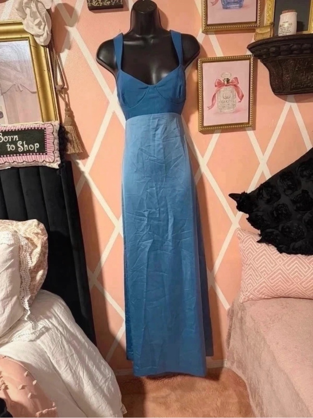 Free People Sky Blue Sleeveless Maxi Dress